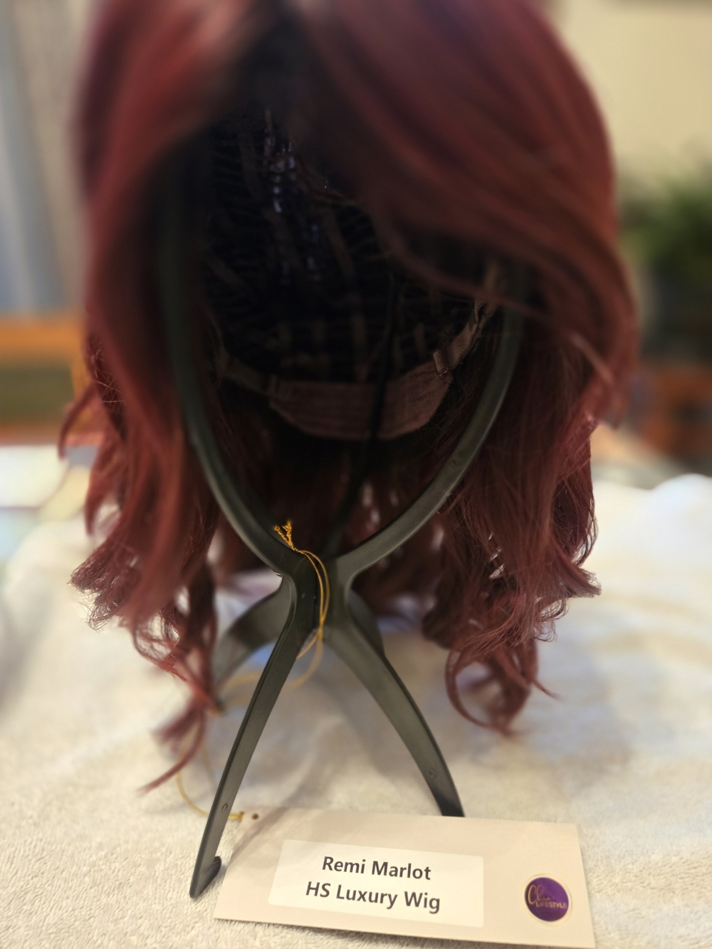 Remi Wig in Marlot Red - Soft Wavy Style